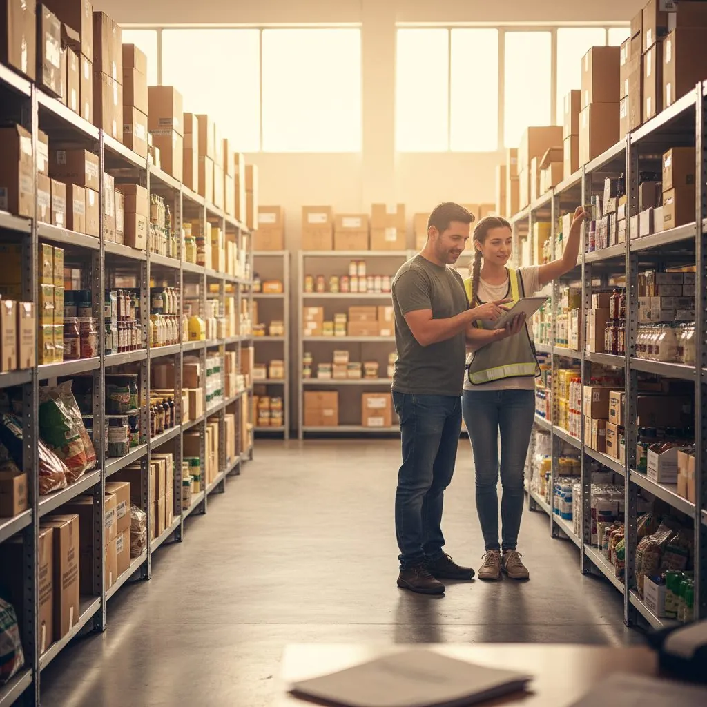 Encargado revisando el stock de una sucursal de retail en Tokem ERP